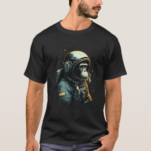 Camiseta Astronauta espacial Chimpanzee Mono de viaje Vinta