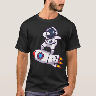 Camiseta Astronauta espacial con cohetes