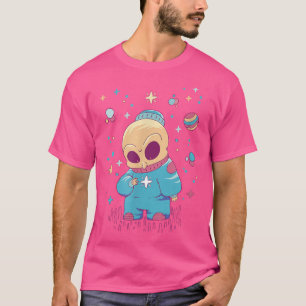 Camiseta Astronauta espacial cósmico Skeleton Creepy Creatu