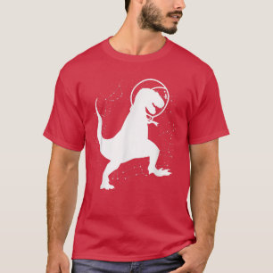Camiseta Astronauta espacial de dinosaurios T Rex 