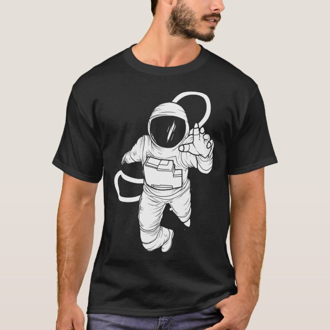 Camiseta Astronauta espacial de época (Anverso)