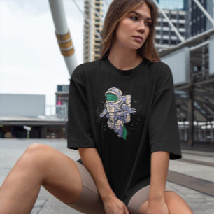 Camiseta Astronauta espacial del lagarto