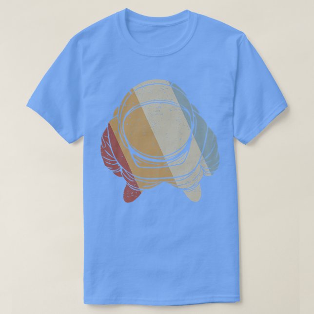 Camiseta Astronauta espacial estilo retro vintage (Diseño del anverso)