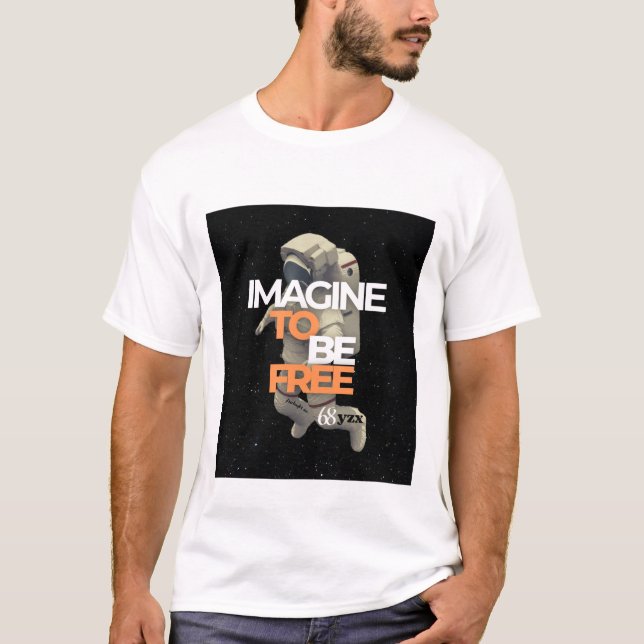 Camiseta Astronauta espacial, imagen para ser libre (Anverso)