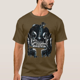 Camiseta Astronauta espacial juega al astronauta del ajedre