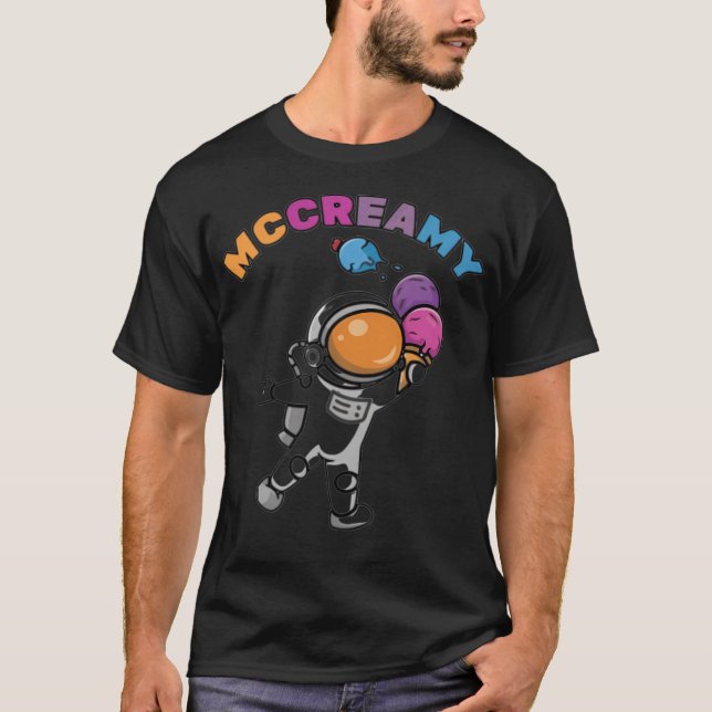 Camiseta Astronauta espacial Mccreamy Funny Youtuber Ngmrfr (Anverso)