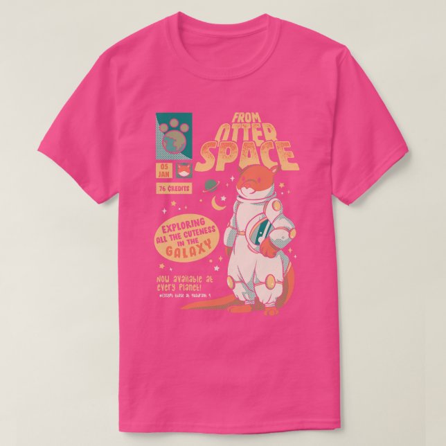 Camiseta Astronauta espacial Otter Otros Comics De Gravity  (Diseño del anverso)