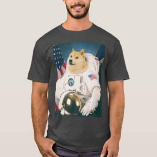 Camiseta Astronauta espacial Perro Shiba Divertido Perro am