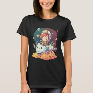 Camiseta Astronauta espacial Perro Tierra Planeta Astronomí