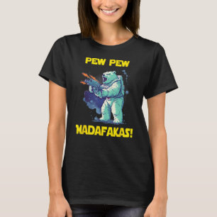 Camiseta Astronauta espacial Pew Madafakas Polar Oso
