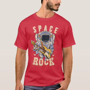 Camiseta Astronauta espacial toca guitarra astronomía eléct