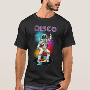 Camiseta Astronauta Espacio Disco Dancing Diseño Gráfico Gu