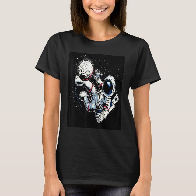 Camiseta Astronauta Espacio Universo Fun Fun Futbol Moon Ba (Anverso)