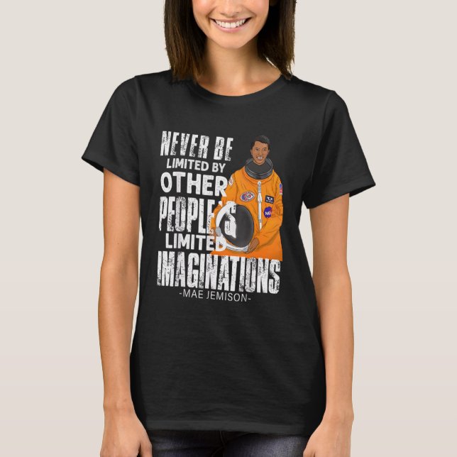 Camiseta Astronauta estadounidense de mujer negra Mae Jemis (Anverso)