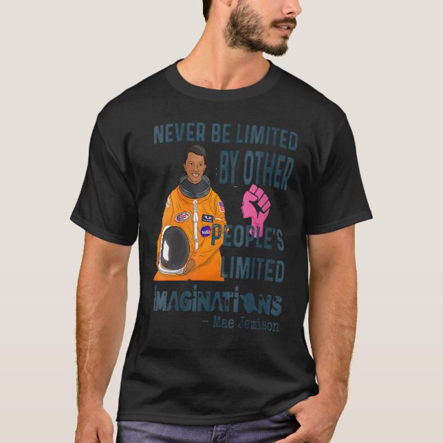 Camiseta Astronauta estadounidense de mujer negra Mae Jemis (Anverso)