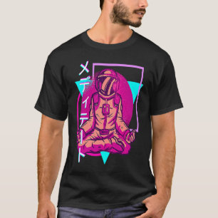 Camiseta Astronauta estética de vaporwave japonés retro de 
