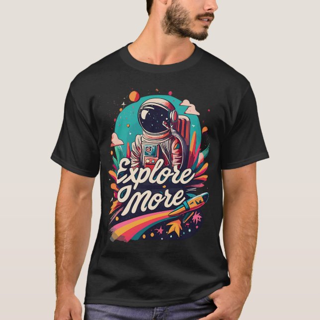 Camiseta Astronauta explora más (Anverso)