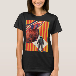Camiseta astronauta extraterrestre en ciencia ficticia espa