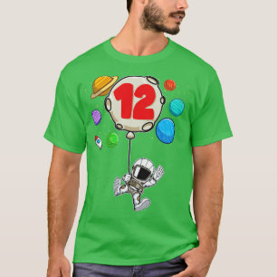 Camiseta Astronauta Fiesta espacial de 12 años de edad