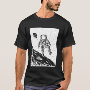 Camiseta Astronauta flotando en el espacio Estética de cien