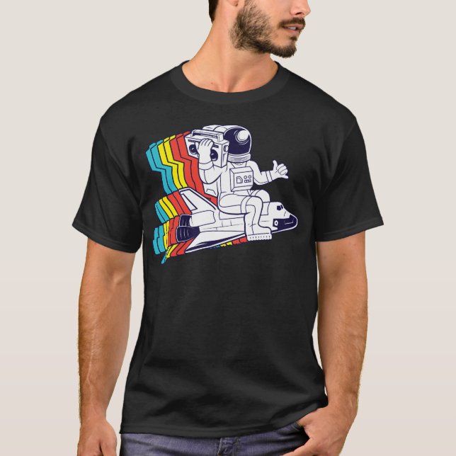 Camiseta Astronauta funky (Anverso)