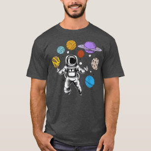 Camiseta Astronauta Funny Planets Sistema solar