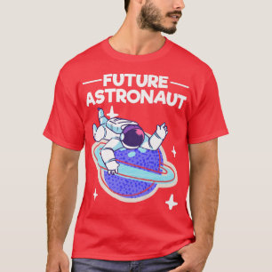 Camiseta Astronauta futura de la ciencia del espacio ultrat