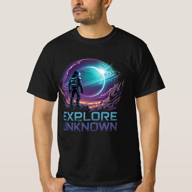 Camiseta Astronauta futurista - Aventura espacial de cienci (Anverso)