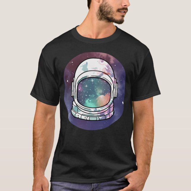 Camiseta Astronauta Galaxy Pattern Lover (Anverso)