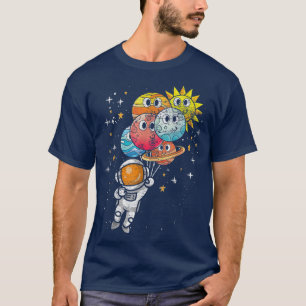 Camiseta Astronauta Galay Cute Planeta Globo Universo Astor