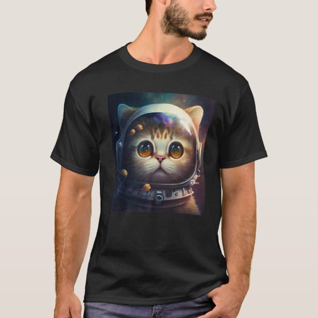 Camiseta Astronauta gatatuno kittóxico para el espacio ultr (Anverso)