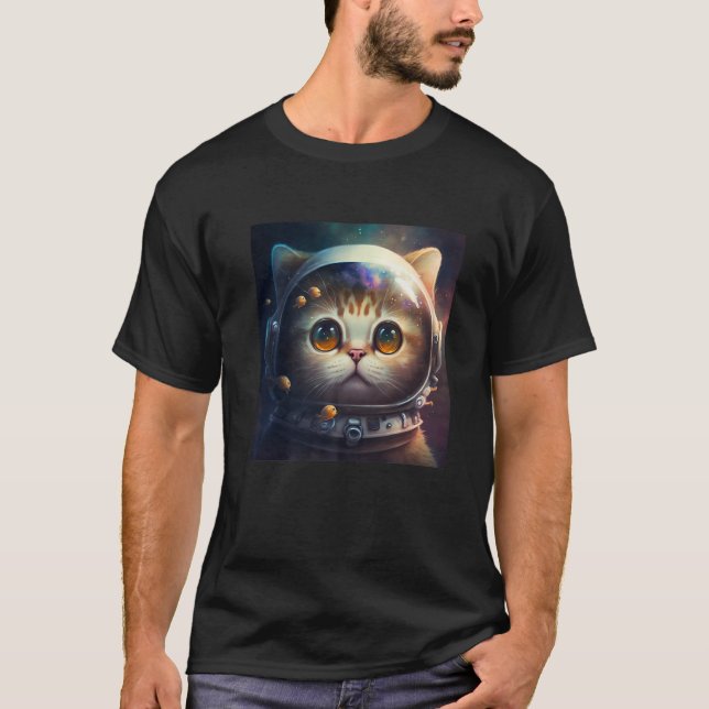 Camiseta Astronauta gatatuno kittóxico para el espacio ultr (Anverso)