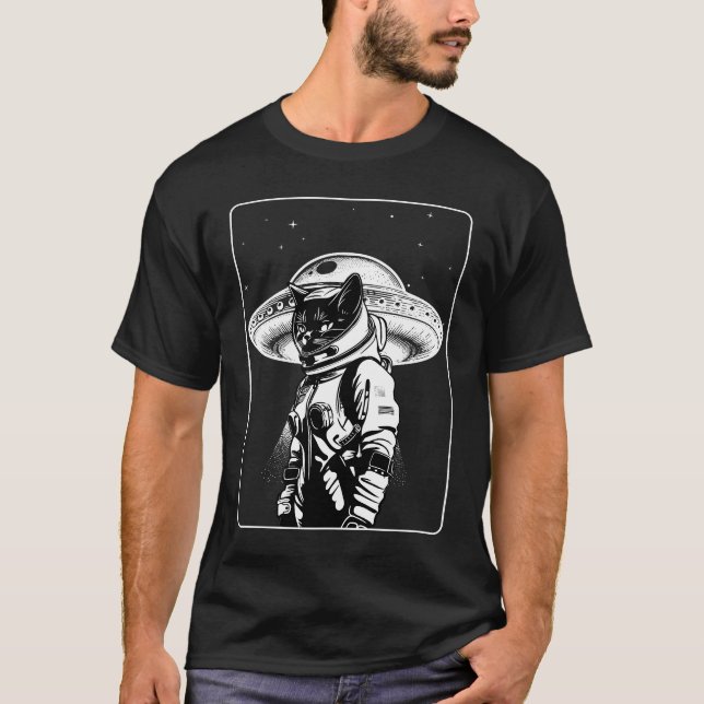 Camiseta Astronauta Gato (Anverso)