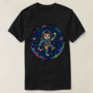 Camiseta Astronauta Gato - Aventura Espacial de Observación