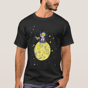 Camiseta Astronauta Gato De Guay En La Luna En El Espacio