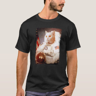 Camiseta Astronauta gato luna misión espacial animal astron