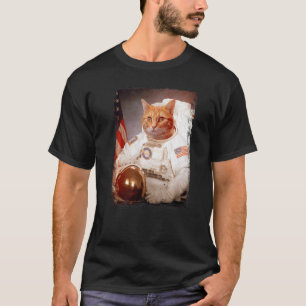 Camiseta Astronauta gato misión espacial luna animal astron
