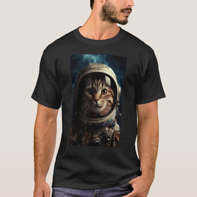 Camiseta Astronauta gato Space Pet 1 (Anverso)