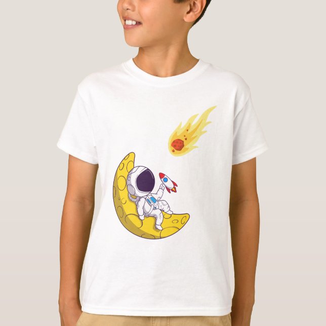 Camiseta astronauta gracioso (Anverso)