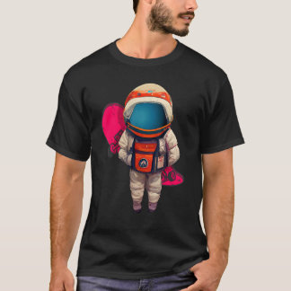 Camiseta Astronauta Guay Pose Con Skateboard