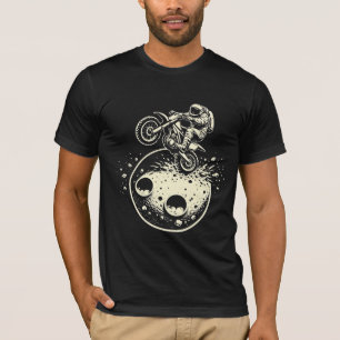 Camiseta Astronauta haciendo un caballito en Marte