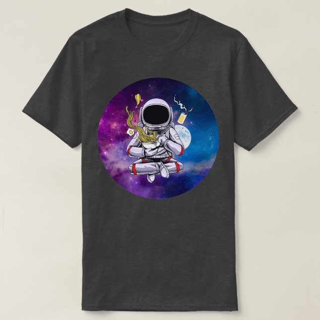 Camiseta Astronauta hambriento en el espacio ultraterrestre (Diseño del anverso)