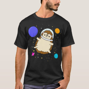 Camiseta Astronauta Hedgehog En El Espacio Hedgehog Lover P