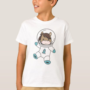 Camiseta Astronauta Horse Ponny Planet Earth Marte