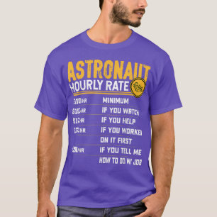 Camiseta Astronauta Hourt Rate Funny Planets Spaceman Astr