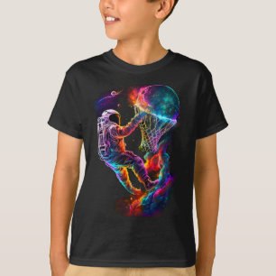 Camiseta Astronauta Hundiendo A Un Jugador De Esquema En El