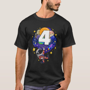Camiseta Astronauta Infantil Del Espacio Ultraterrestre 4 A