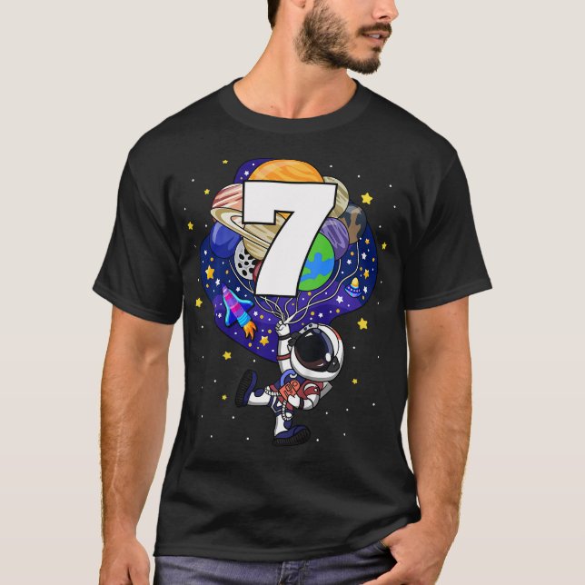 Camiseta Astronauta infantil del espacio ultraterrestre 7 a (Anverso)