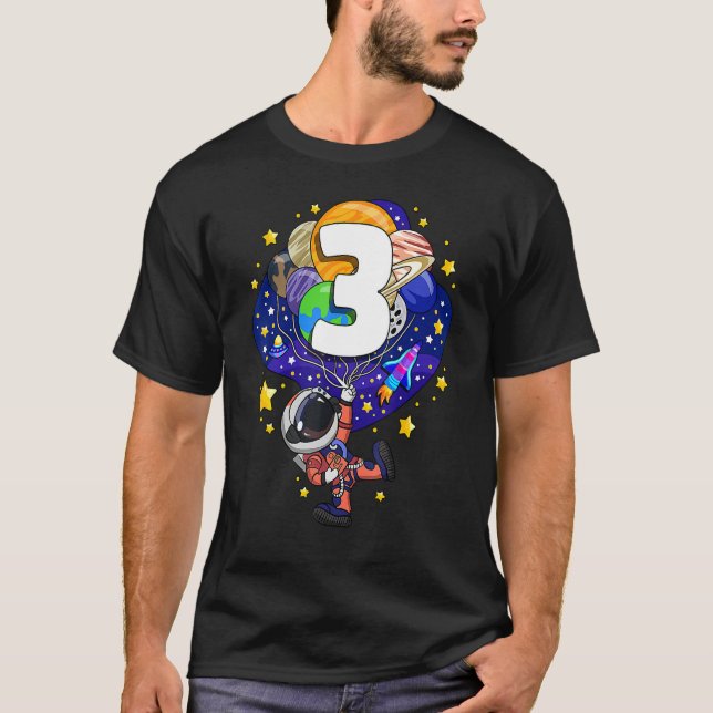 Camiseta Astronauta infantil en el espacio exterior niño de (Anverso)