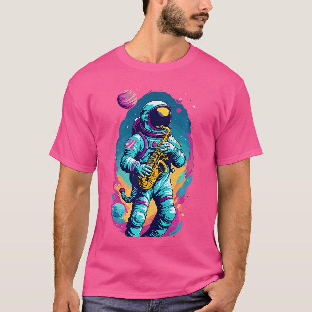 Camiseta Astronauta Jazz Lover (Anverso)